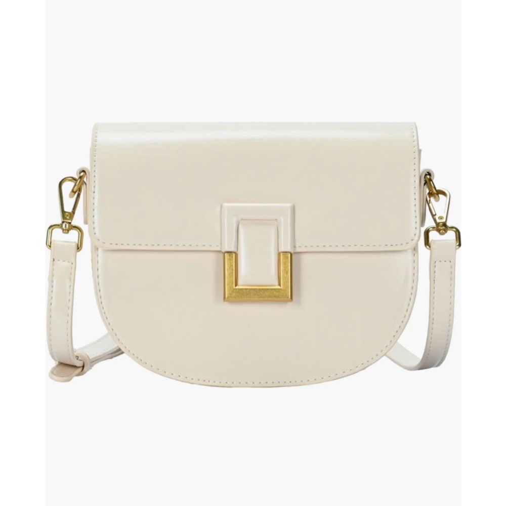 Elegant Cream/Beige Crossbody Bag